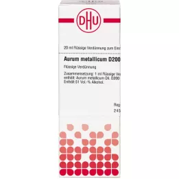 AURUM METALLICUM Rozcieńczenie D 200, 20 ml