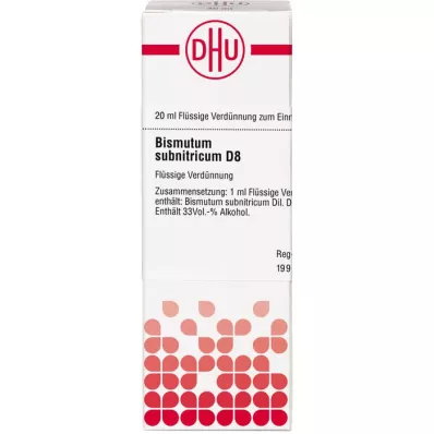 BISMUTUM SUBNITRICUM Rozcieńczenie D 8, 20 ml