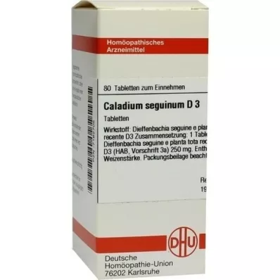 CALADIUM seguinum D 3 tabletki, 80 szt