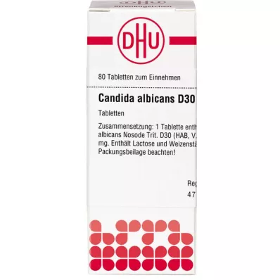 CANDIDA ALBICANS D 30 tabletek, 80 szt