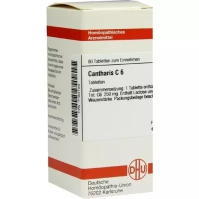 CANTHARIS C 6 tabletek, 80 szt