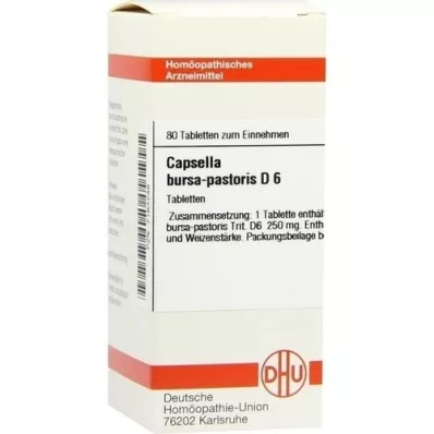 CAPSELLA BURSA Pastoris D 6 tabletek, 80 szt