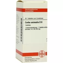 CARBO ANIMALIS D 8 tabletek, 80 szt