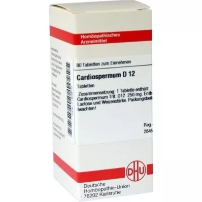 CARDIOSPERMUM D 12 tabletek, 80 szt