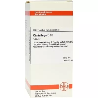 CIMICIFUGA D 30 tabletek, 200 szt
