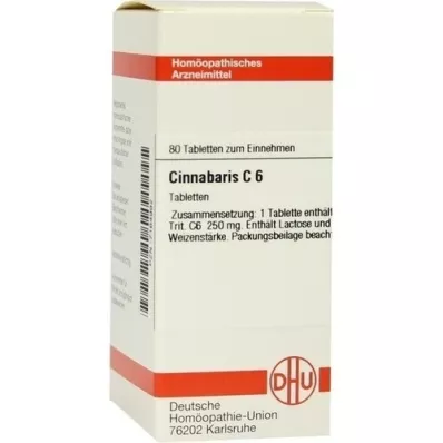 CINNABARIS C 6 tabletek, 80 szt