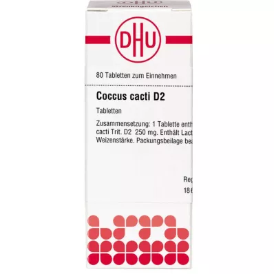 COCCUS cacti D 2 tabletki, 80 szt