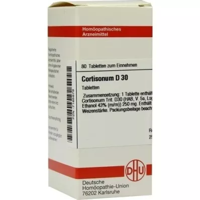 CORTISONUM D 30 tabletek, 80 szt