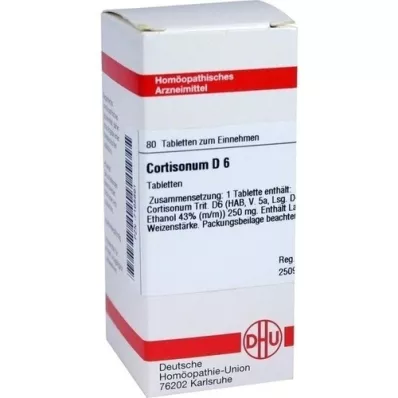 CORTISONUM D 6 tabletek, 80 szt