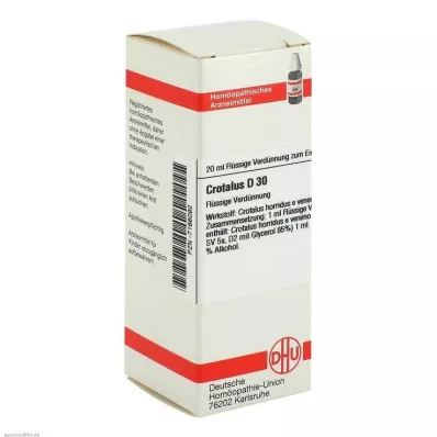 DHU Rozcieńczenie Crotalus D 30, 20 ml