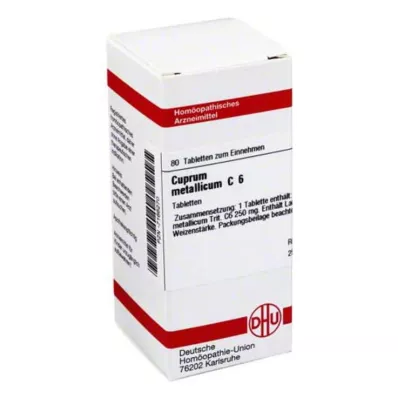 DHU Cuprum metalicum C 6 tabletek, 80 szt DHU Cuprum metalicum C 6 tabletek, 80 szt