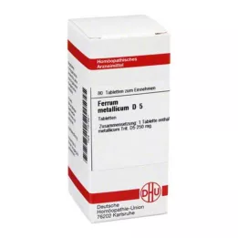 FERRUM METALLICUM D 5 tabletek, 80 szt