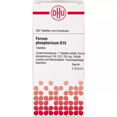 FERRUM PHOSPHORICUM Tabletki D 15, 200 szt