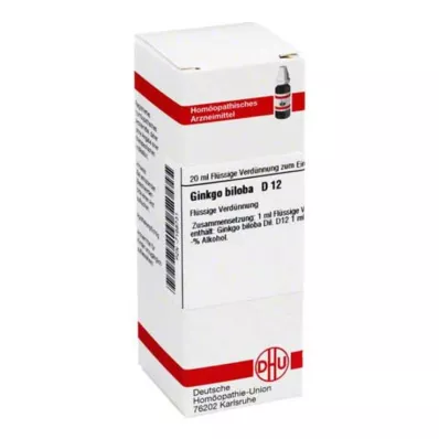 DHU Ginkgo biloba D 12 Rozcieńczenie, 20 ml DHU Ginkgo biloba D 12 Rozcieńczenie, 20 ml