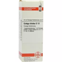 GINKGO BILOBA D 12 Rozcieńczenie, 20 ml