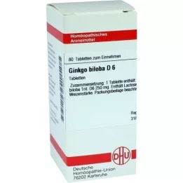 GINKGO BILOBA D 12 tabletek, 80 szt