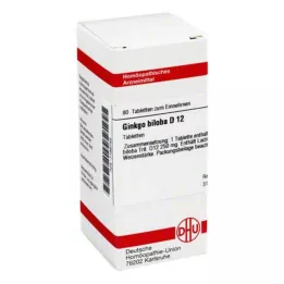GINKGO BILOBA D 12 tabletek, 80 szt