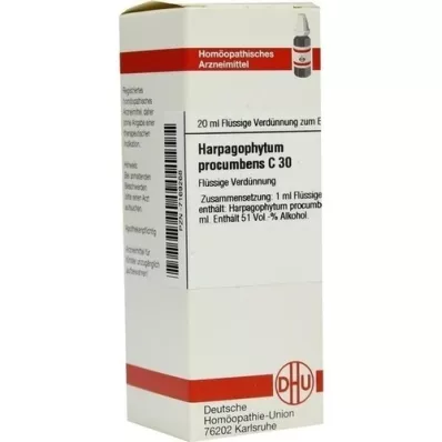 HARPAGOPHYTUM PROCUMBENS Rozcieńczenie C 30, 20 ml