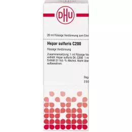 HEPAR SULFURIS C 200 Rozcieńczenie, 20 ml