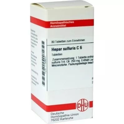 HEPAR SULFURIS C 6 tabletek, 80 szt
