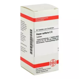 HEPAR SULFURIS C 6 tabletek, 80 szt