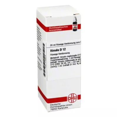 HIRUDO D 12 Rozcieńczenie, 20 ml