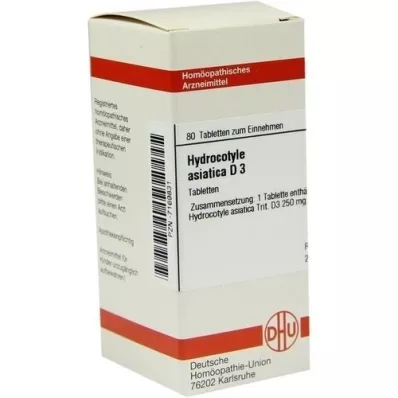 HYDROCOTYLE asiatica D 3 tabletki, 80 szt