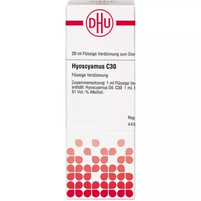 HYOSCYAMUS Rozcieńczenie C 30, 20 ml