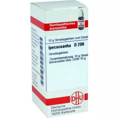DHU Ipecacuanha D 200 globulek, 10 g DHU Ipecacuanha D 200 globulek, 10 g