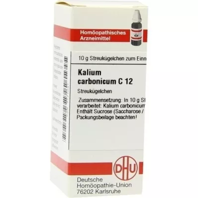KALIUM CARBONICUM C 12 kulek, 10 g