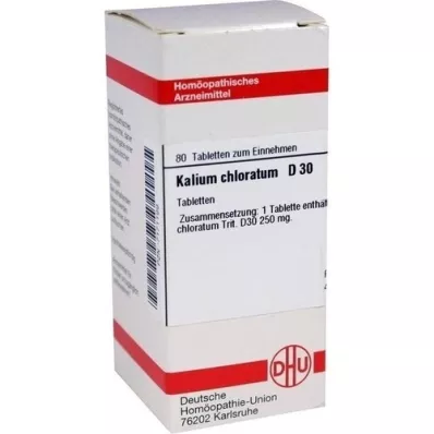 KALIUM CHLORATUM D 30 tabletek, 80 szt
