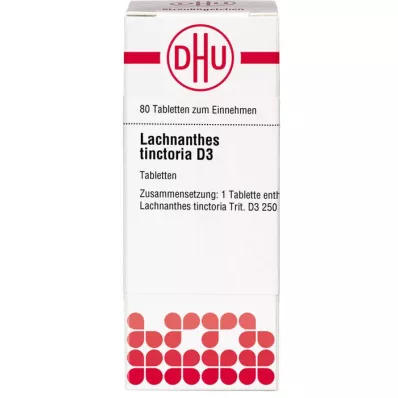 LACHNANTHES tinctoria D 3 tabletki, 80 szt