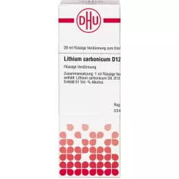 LITHIUM CARBONICUM D 12 Rozcieńczenie, 20 ml