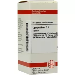 LYCOPODIUM C 6 tabletek, 80 szt