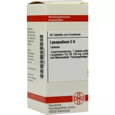 LYCOPODIUM C 6 tabletek, 80 szt