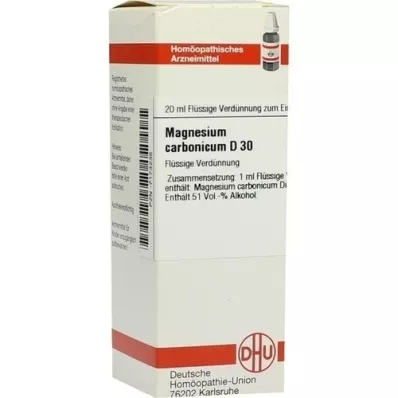MAGNESIUM CARBONICUM D 30 Rozcieńczenie, 20 ml