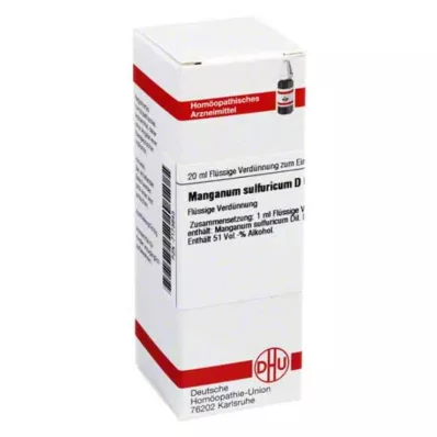 DHU Manganum Sulicum D 6 Rozcieńczenie, 20 ml