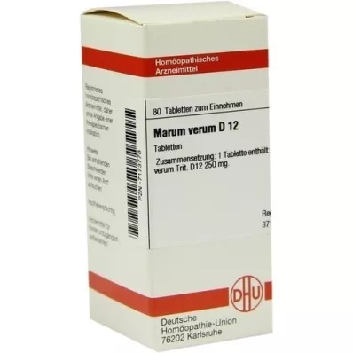 MARUM VERUM D 12 tabletek, 80 szt