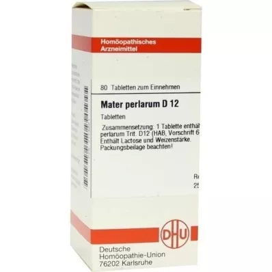 MATER PERLARUM D 12 tabletek, 80 szt
