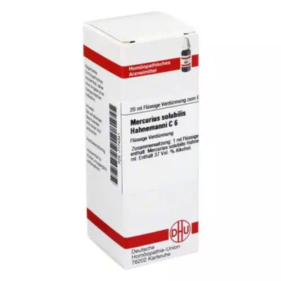 DHU Mercurius solubilis C 6 rozcieńczenie, 20 ml DHU Mercurius solubilis C 6 rozcieńczenie, 20 ml
