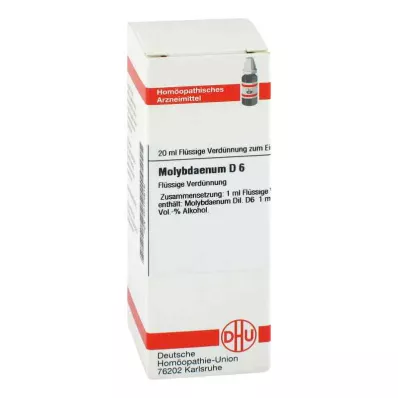 Rozcieńczenie molibdenu D6 (20 ml)