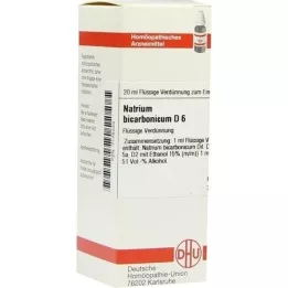 NATRIUM BICARBONICUM D 6 Rozcieńczenie, 20 ml