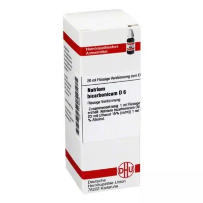 DHU Natrum bicarbonicum D 6 rozcieńczenie, 20 ml