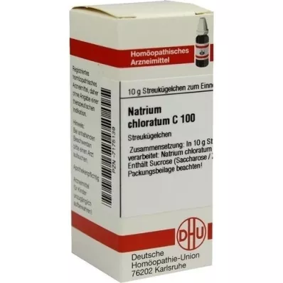NATRIUM CHLORATUM C 100 globulek, 10 g