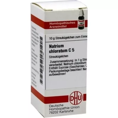 NATRIUM CHLORATUM C 5 kulek, 10 g