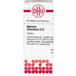 NATRIUM CHLORATUM C 12 tabletek, 80 szt