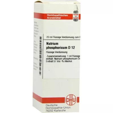 NATRIUM PHOSPHORICUM D 12 Rozcieńczenie, 20 ml
