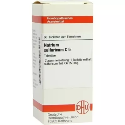 NATRIUM SULFURICUM C 6 tabletek, 80 szt