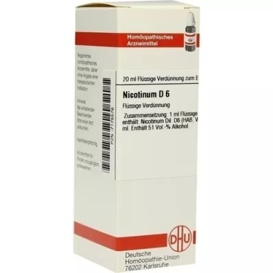 NICOTINUM D 6 Rozcieńczenie, 20 ml