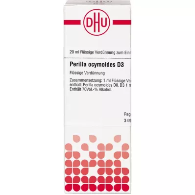 PERILLA OCYMOIDES Rozcieńczenie D 3, 20 ml